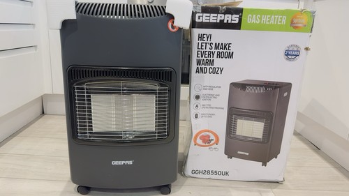 Portable gas heater - with, 3
