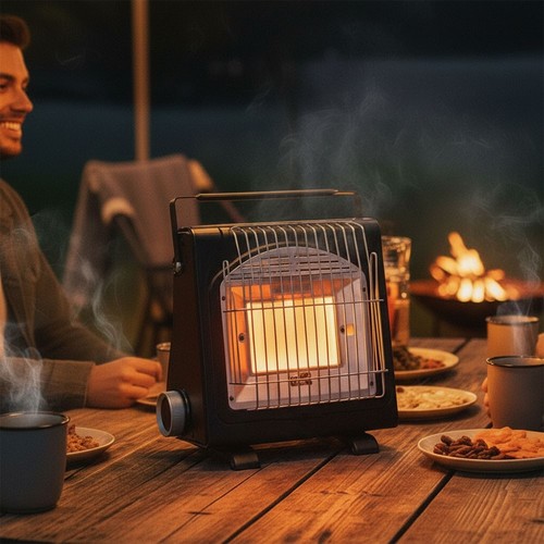 Portable camping gas heater - camping,